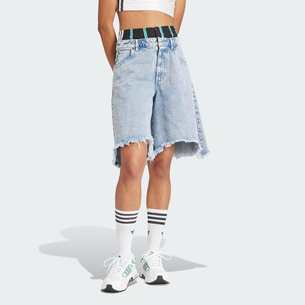 adidas Originals KSENIA SCHNAIDER Denim Shorts Blue Unisex IU2470