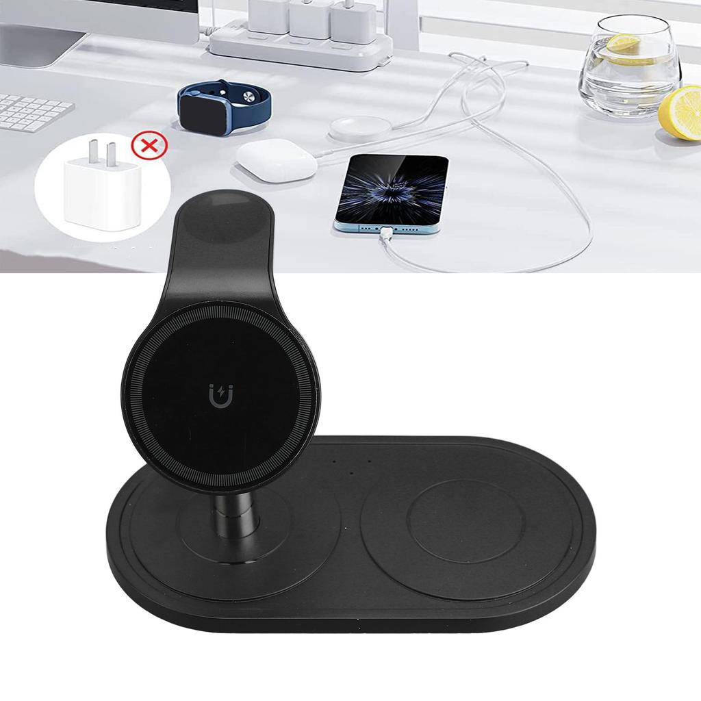3 In 1 Charging Station Multiple Devices Quick Charging   Angle Magnetic Attachment Charging Station for Watch Rbuds Phone