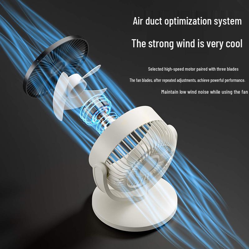 Silent Dual-Use USB Charging Fan for Efficient Air Circulation