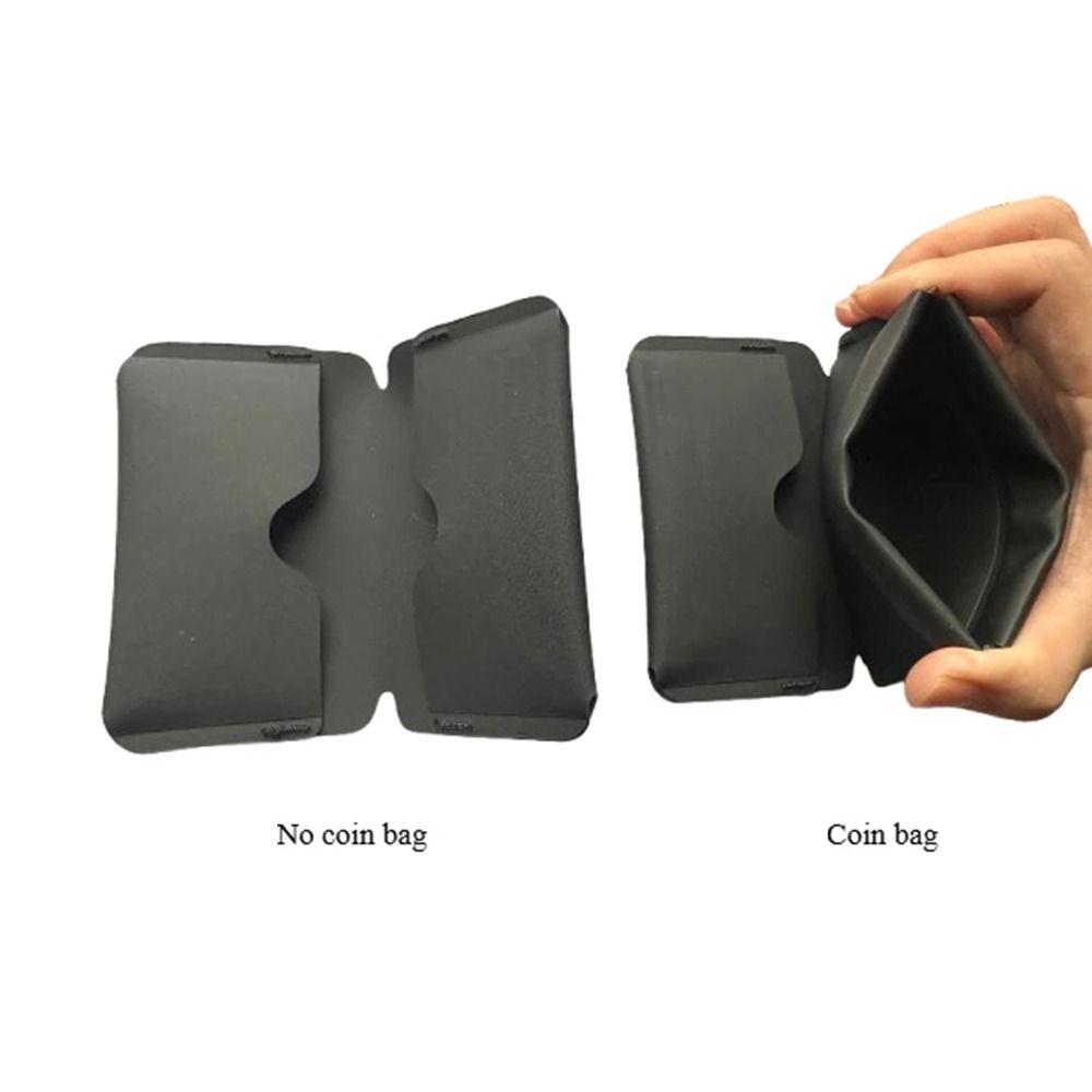 Magnetic Buckle Mini Folding Wallet Ultra-Light ID Business Card Holder Everyday Carry