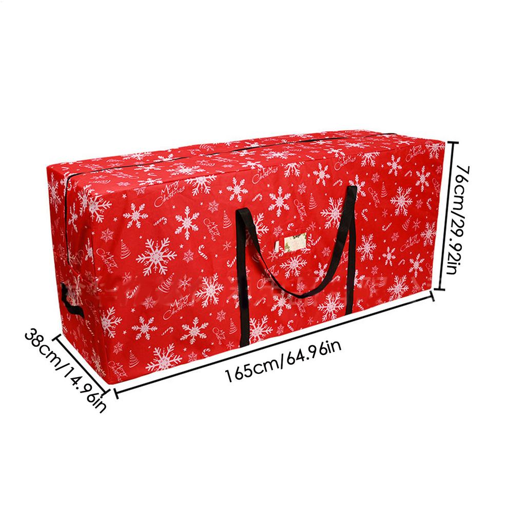Christmas Tree Storage Large Red Christmas Tree Bag Heavy Duty Extra Large Storage Container With Reinforced Handles 600D Oxford 122x38x51cm красный