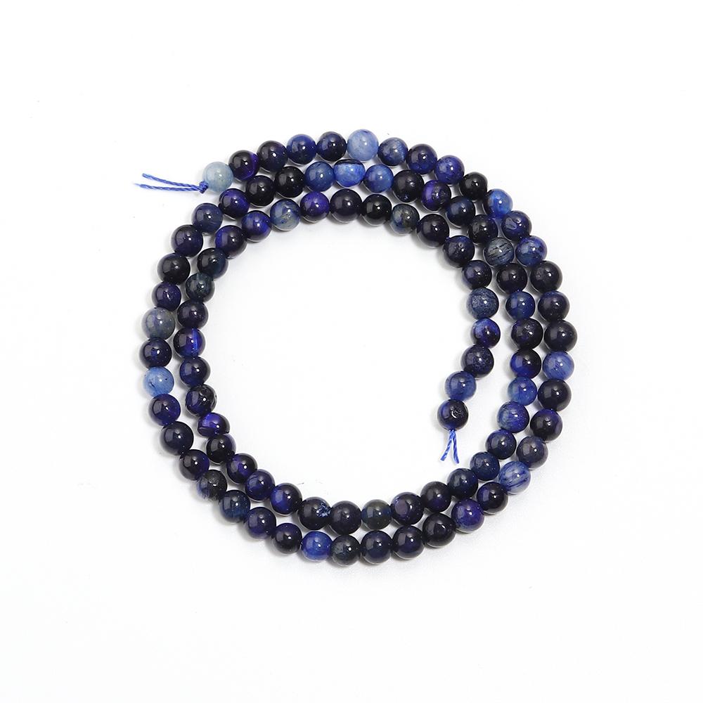 4 6 8 10 12mm Natural Stone Lapis Lazuli Tiger Eye Beads Round Loose Beads For Jewelry Making DIY Bracelets Necklace Accessories