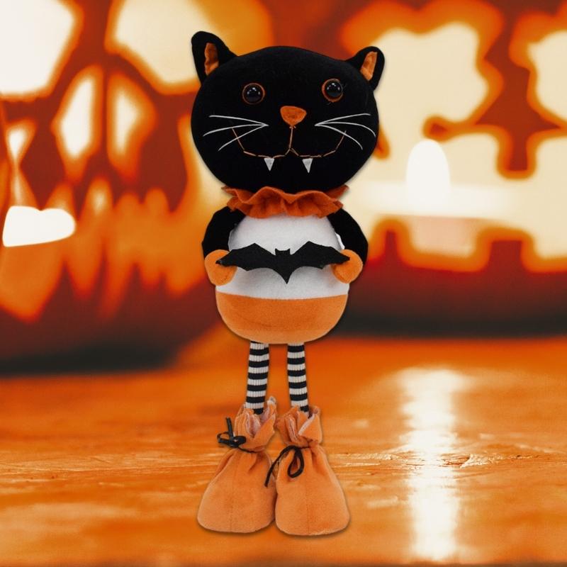 Halloween Horror Doll Sculpture for Indoor and Outdoor Polyester Desktop Decoration for Parties Terrifying Ornament