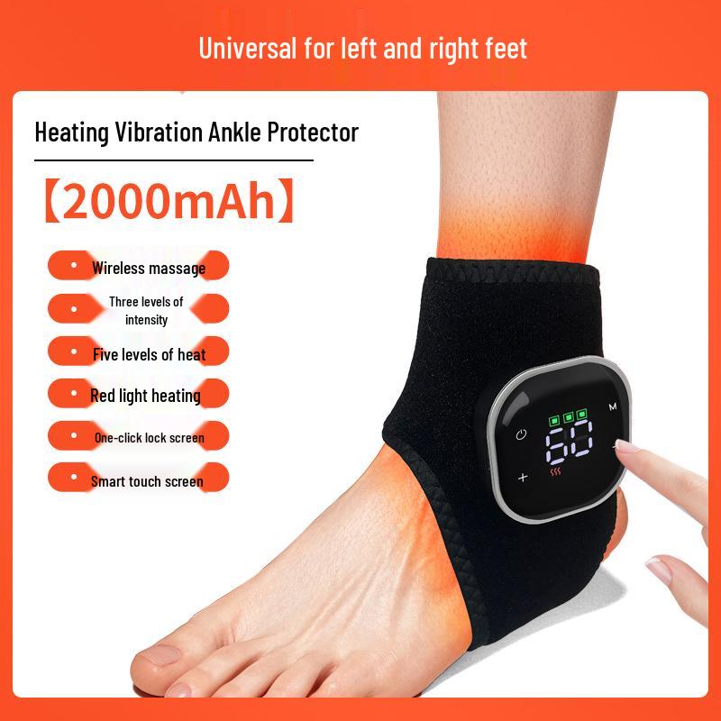 

Electric Heated Vibration Foot & Ankle Massager with Hot Compress Therapy English Package