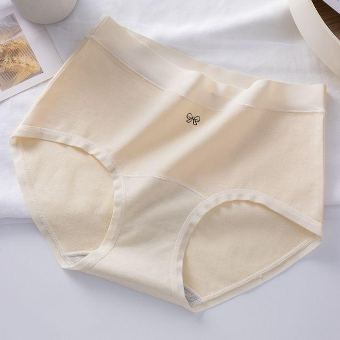 Female Autumn and Winter New Cotton Pure Color Breathable Comfortable Hip Waist Triangle Briefs