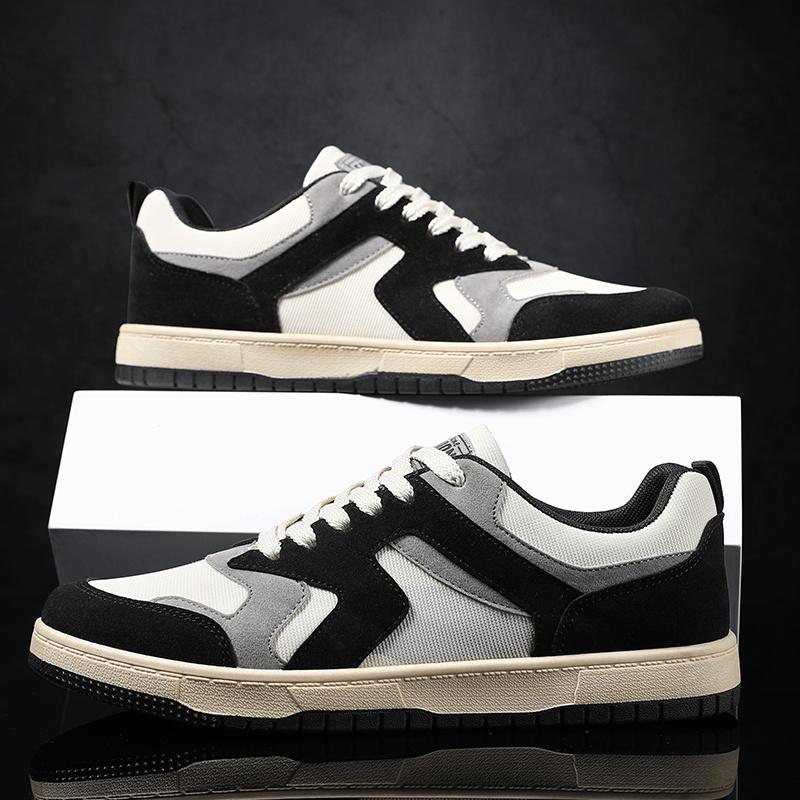 Fashion Canvas Board Shoes Men Vulcanized Fashion Platform Outdoor Casual Sneakers Men Street Skate Shoe Lace-up Zapatillas Hombre