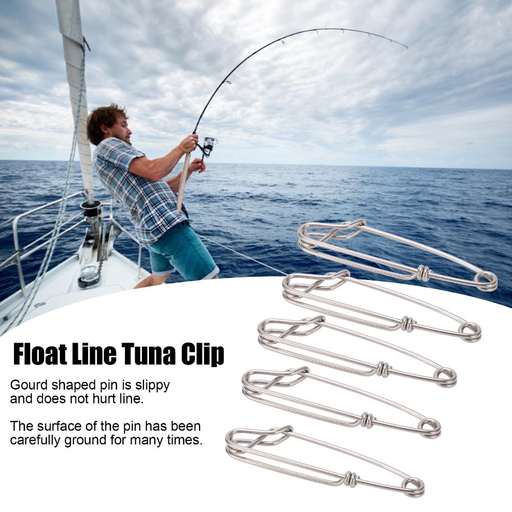 15 STKS Open Oog Pin Lange Lijn Clips Snap 2.0*80mm Vis Snap Clip Draagbare Tonijn Clip Zeevissen