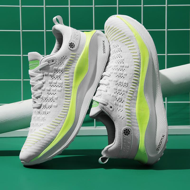 Thick soles increase sports shoes men race marathon professional lightweight breathable shock absorption running shoes