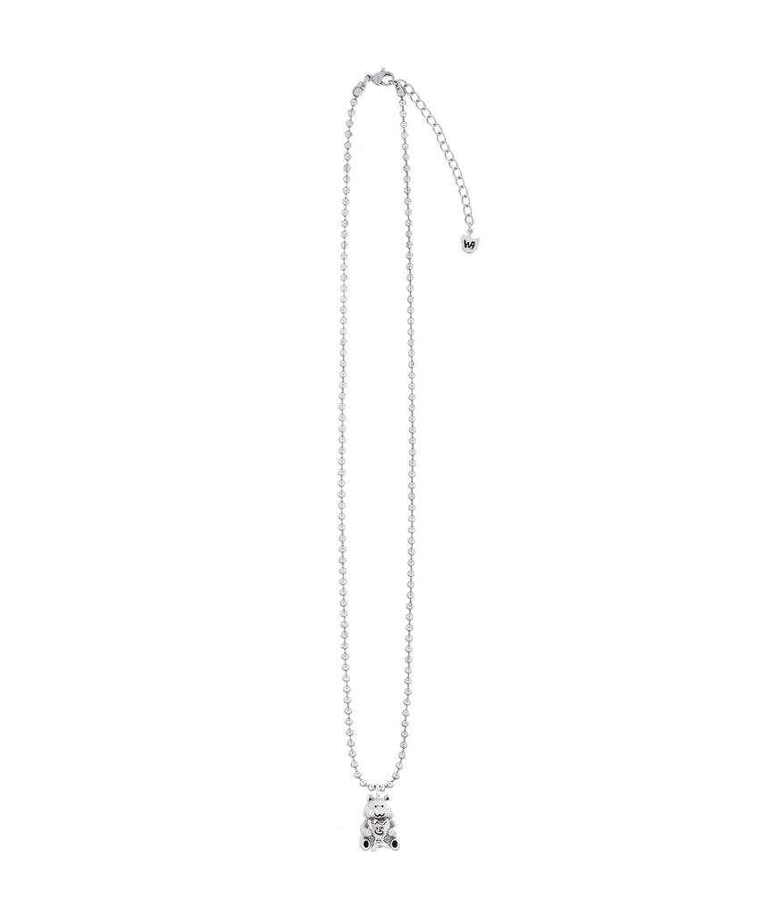 Wacky Willy Kiki Friends Pendant Necklace Silver