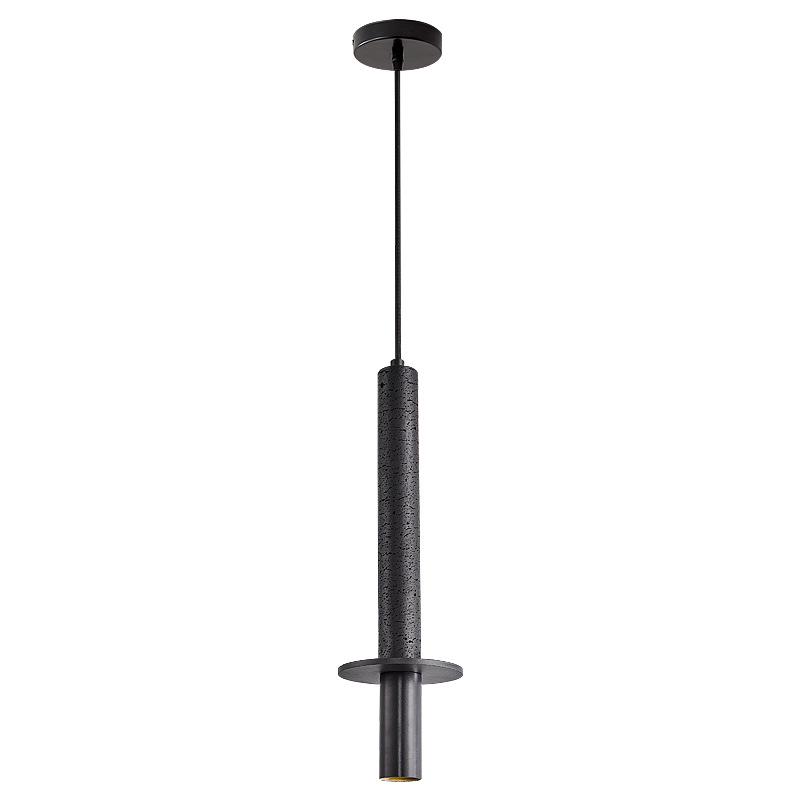 Black Hole Stone Mid-Century Minimalist Pendant Light for Bedroom, Dining Room, or Bar