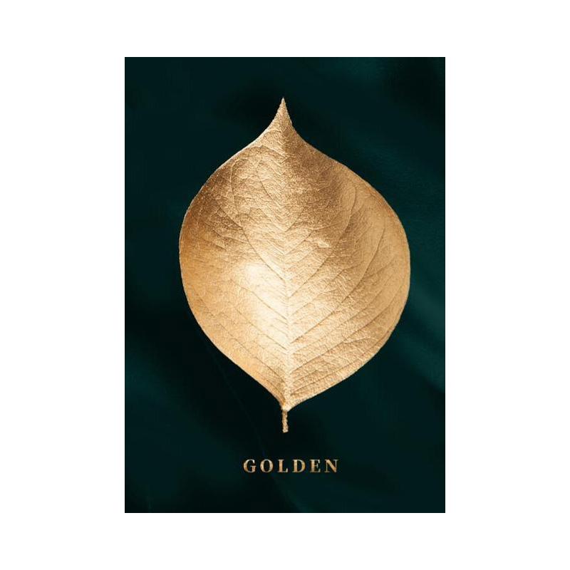 

Lukisan Abstrak Kanvas Daun Emas Poster Seni Dinding dan Gambar Dekoratif Cetakan untuk Ruang Tamu Nordik Dekorasi Rumah Cuadros 20x30cm