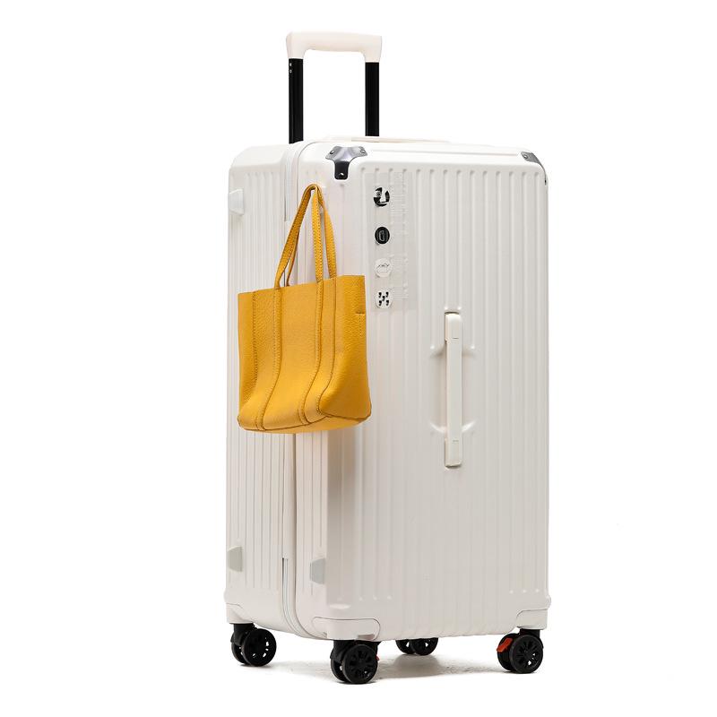 28-inch Women's Multifunctional Travel Suitcase with Charging Port and Large Capacity