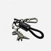 Cartoon Dinosaur Keychain Leather Bag Hanging Accessories Funny Dinosaur Pendant  Gift