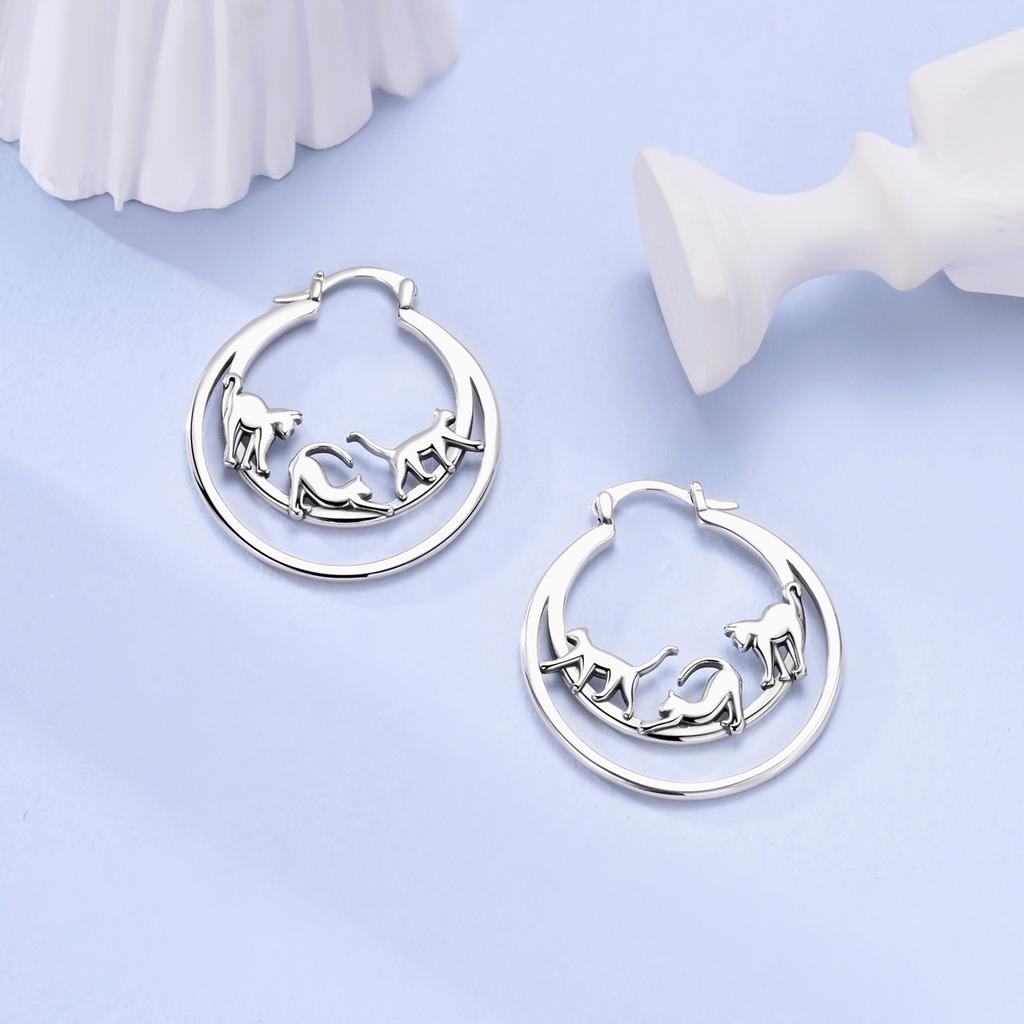 Hoop Earring copper Ideal For Woman Drop Earring Cat Celtic Knot Star Shape Authentic Jewellery High Quality Durable Material