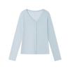 Solid Color Knit Sweater For Women With Button Closure For Spring Casual Wear