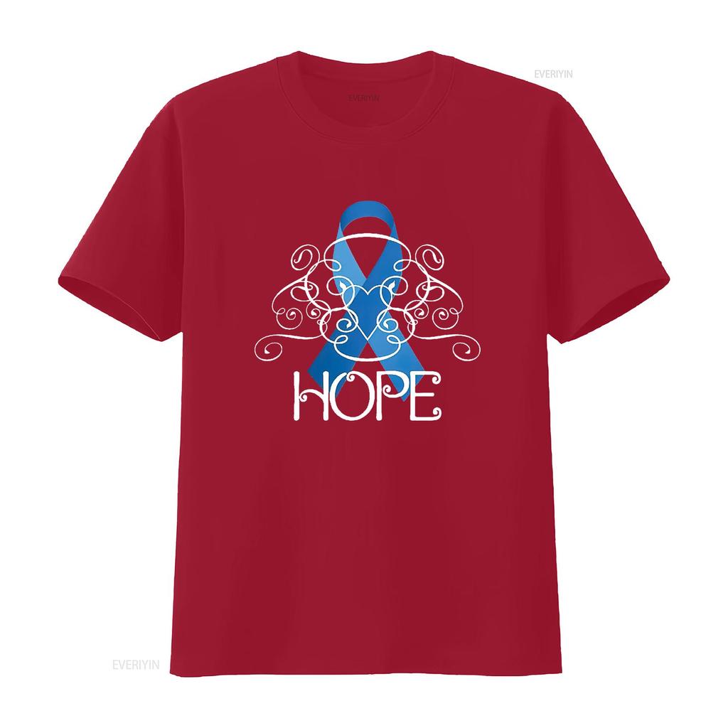 Hope Colon Cancer Awareness Women s T Shirt Black vintage Washed Soft designer clothes Breathable fashion Top For Everyday Wear