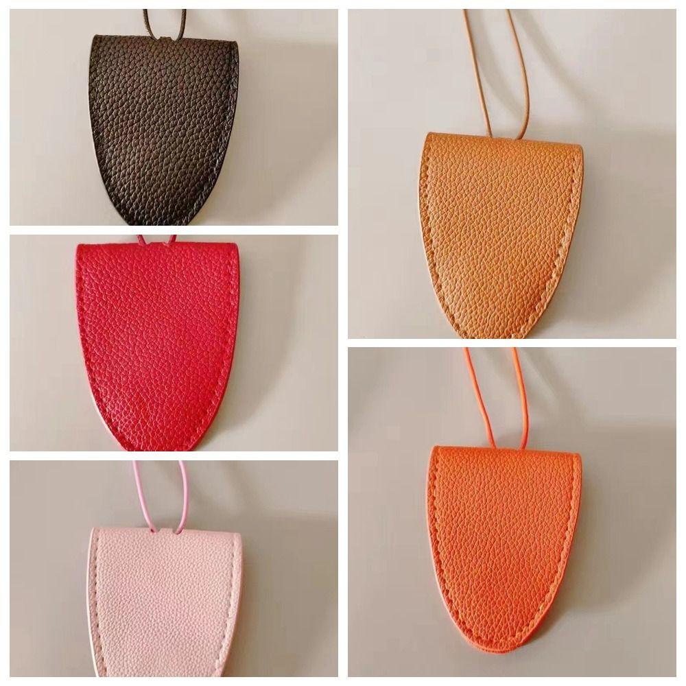 Sunglasses Storage Lanyard Glasses Clip Neck Hanging Pu Leather Magnetic Hat Clip Portable   Beach