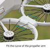 1 Pair Drone Propeller Arm Shock Absorption Fixed Clamp Replacement for Flip Plastic Anti Shake Quick Release Fixing Buckle