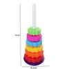 Stackable Rainbow Spinning Stacking Toys Early Education Baby Rotating Stacking Toys  Kids Toddler