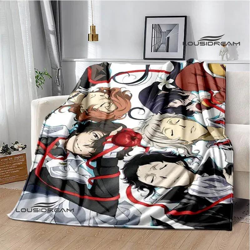 Cartoon Bungou Stray Dogs bedruckte Decken Picknickdecke Warme Flanelldecken Hausbettbezüge Decken für Betten Geburtstagsgeschenk