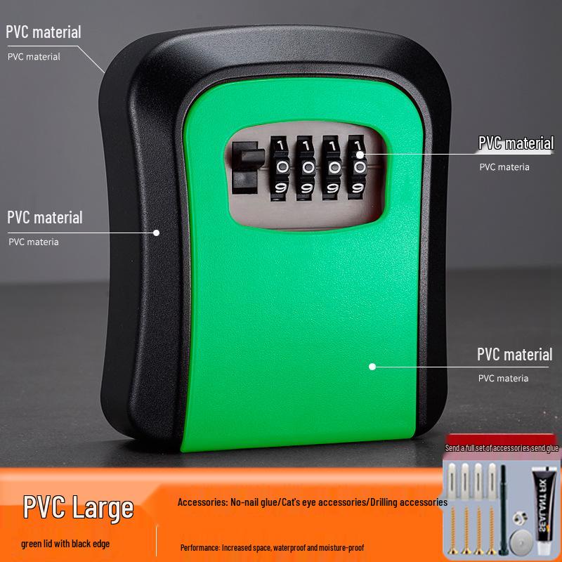 Wall-Mounted Anti-Theft Key Lock Box for Homes and Construction Sites