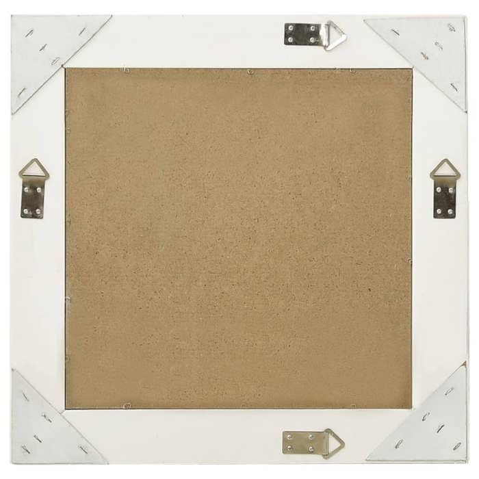 VidaXL Miroir mural style baroque 50x50 cm Blanc 320312