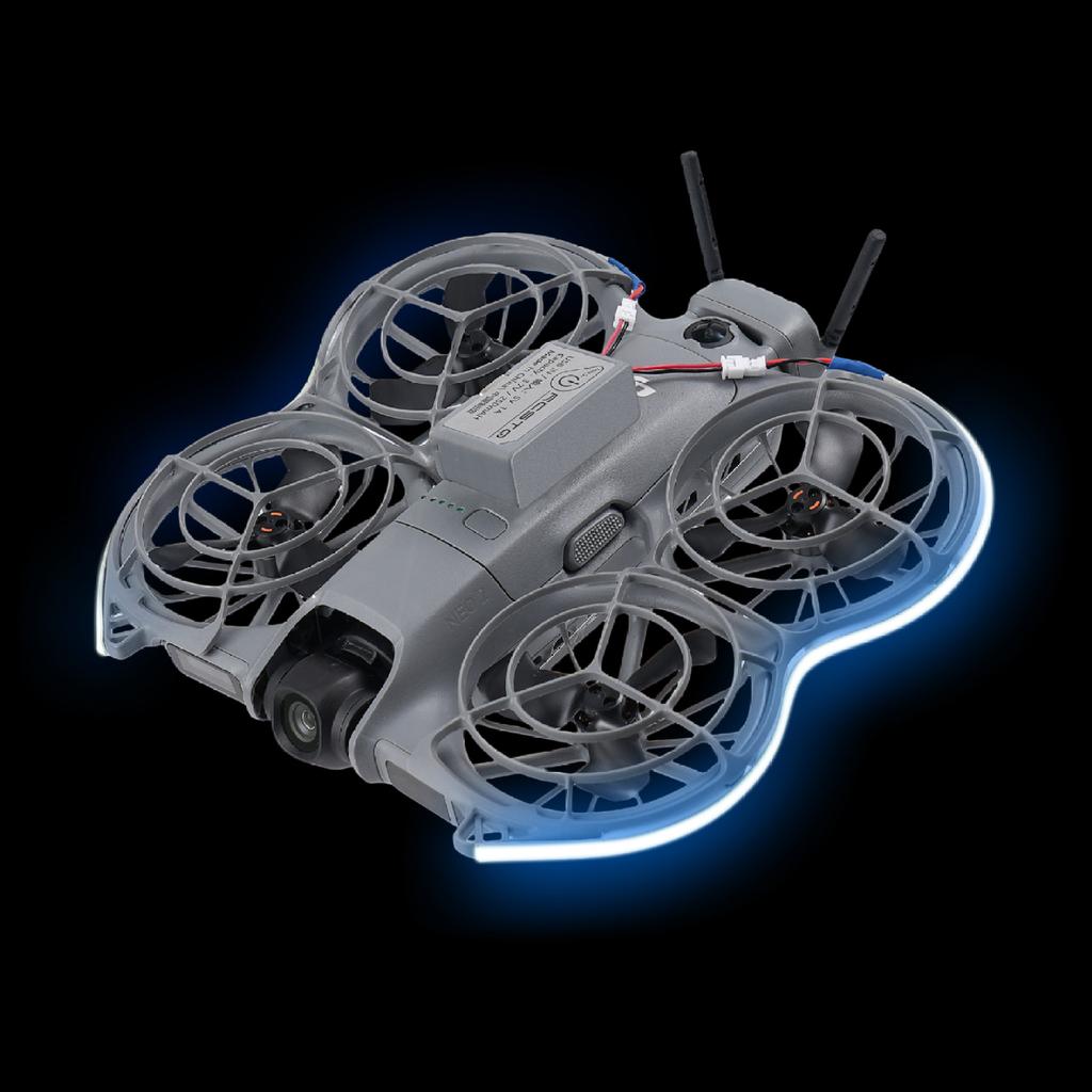 Luz de Voo Noturno LED com Brilho Ajustável de 3 Níveis para DJI Neo2 Tira de Luz Lâmpada à Prova d'Água para Acessórios de Drones DJI Neo2