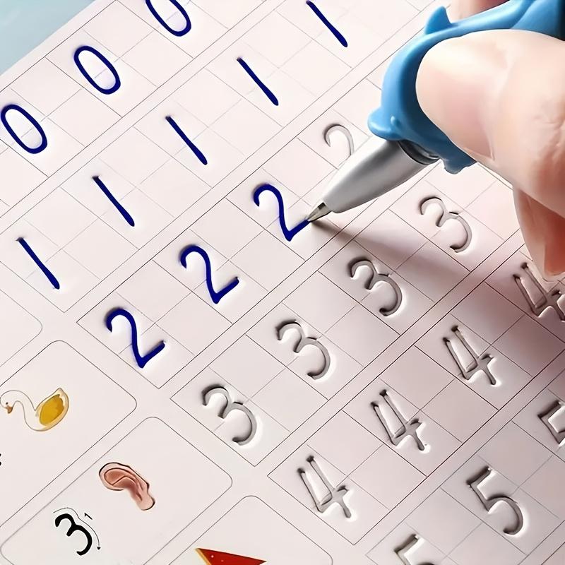 Magic Ink Copybooks for Kids Reusable Handwriting Workbooks for Preschools Grooves Template Design and Handwriting Aid Practice for Kids