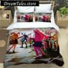 Anime Girl Lonely Rock Art Print Three Piece Bedding Set Article Children Or Adults For Beds Quilt Covers Pillowcases Bedding741