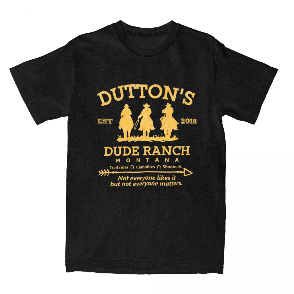 

Yellowstone Dutton Ranch Men T Shirts Tv Show Novelty Tee Shirt Short Sleeve Round Neck T-Shirts 100% Cotton 4XL 5XL Clothes 4XL