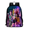 K-Pop Inspired Demon Hunter Themed Large Capacity Backpack School Travel Unisex Oxford Fabric Daypack