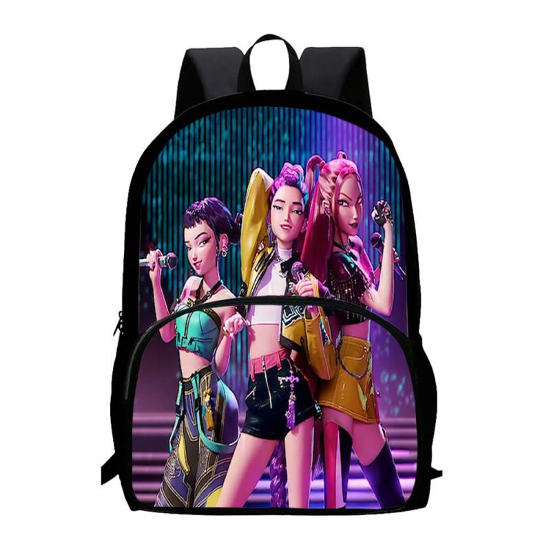 K-Pop Inspired Demon Hunter Themed Large Capacity Backpack School Travel Unisex Oxford Fabric Daypack