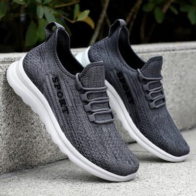 Shoes Men Fall New Men's Shoes Polyurethane Flying Woven Single Shoes Casual Breathable Sports Shoes Men