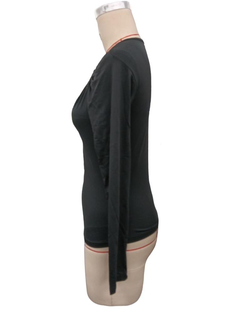 Spring Elegant Women's Solid Color Casual Square Neck Fashion Slim Long Sleeve T-Shirt Top Women Versatile Closet Essential Fashion Items Shirt