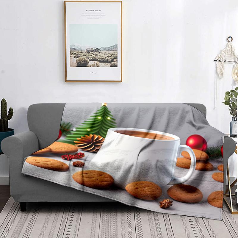 Wohndekoration Plüsch Überwurf Sofadecke Tagesdecke Bett flauschig weiche Decken Dekor Plaid Modern Halloween Frohe Weihnachten Winter