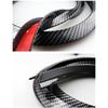 2Pcs 150Cm Universal Carbon Fiber Color Rubber Car Fender Flare Wheel Eyebrow Protector Wheel Arch Trim Strip