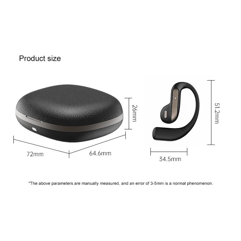 AI Smart Translation Headset Noise Cancelling Wireless Headphones Waterproof Sports Stereo Earbuds With Mic Bluetooth 5.4 Earphones