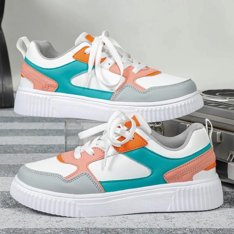 Koreanisch Trendige Modische Dicke Sohle Lässige Sportschuhe Weich Bequem Outdoor Paar-Stil Trendschuhe Synthetisches Innenmaterial