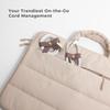 SenseAGE Cable Clips of PU Cute Earphone Cord Cable Management Caramel Brown x 5cm x [Set 5] Leather, Ribbon, Stationery, Clips, Winder, Organizer,