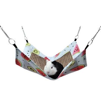 Small Animal Hammock Cooling Mat Summer Cooling Hamster Hammock for Hamster Cage Guinea Pig Rabbit