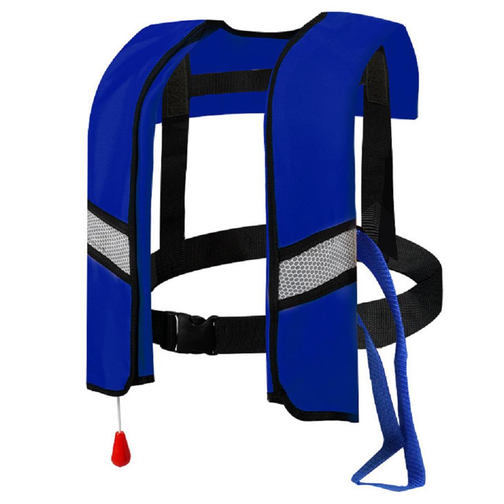 Automatic Life Jacket Inflatable Inflatable Swim Vest Reflective Strips Swim Jacket for Swimming Fishing Outdoor Water Sports