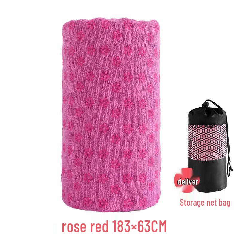 Professional Non-Slip Yoga Mat Towel - Thick, Widened, Lengthened Sweat-Absorbent Terry Cloth for Home Fitness