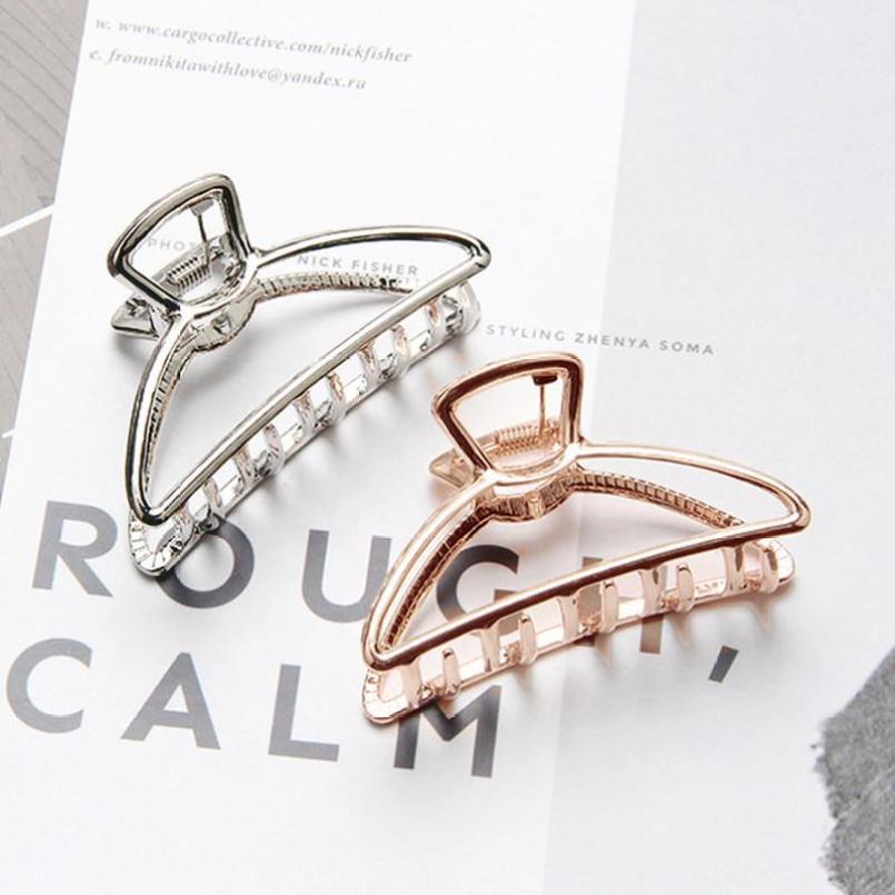 Damskie duże metalowe zaciski do włosów Bun Maker Mała spinka do włosów Butterfly Claws Zaciski Stylowe