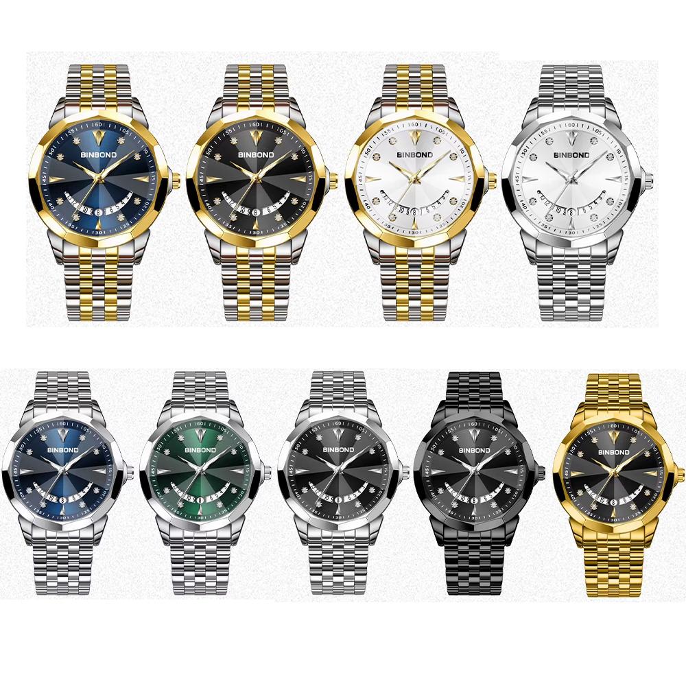 Luxury Quartz Writstwatches for Men Luminous Waterproof Auto Date Men's Watch Business Fashion Reloj
