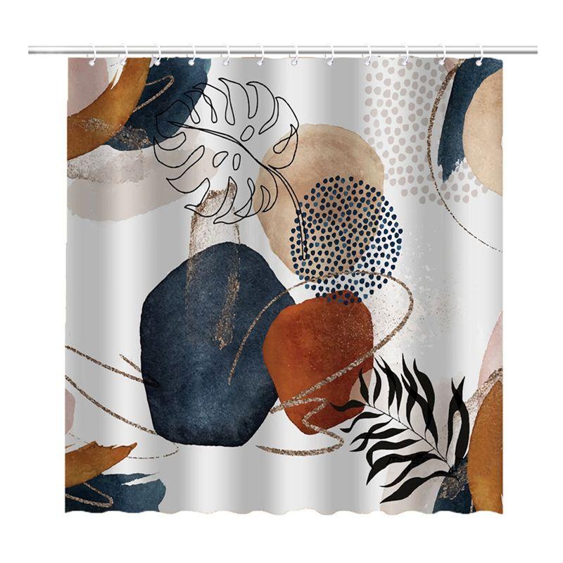 Guter Duschvorhang Wasserdichter Stoff Boho Badezimmervorhänge Heim Badezimmervorhänge Mit Haken Zubehör