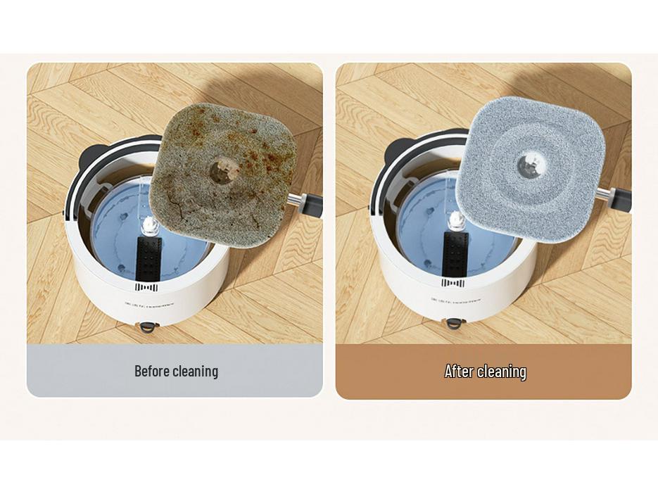 Meitianle Lazy Spin Mop with Clean/Dirty Water Separation - Ideal New Year Gift