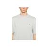 STONE ISLAND Logo Print Solid Color Crew Neck Short Sleeve T-Shirt Men Tops Gray White K1S1521000-34S0115-V0061