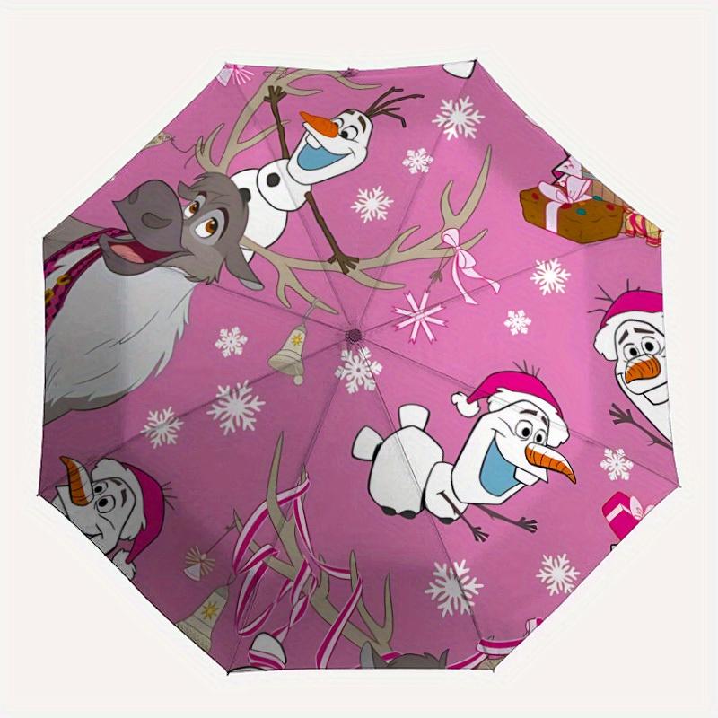 

1pc Olaf, Christmas Automatic Folding Umbrella, Compact Portable Travel Umbrella, Perfect Gift for Friends yy250806005