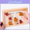 Wooden Shape Matching Game Board Children Puzzle Toy For Early Learning