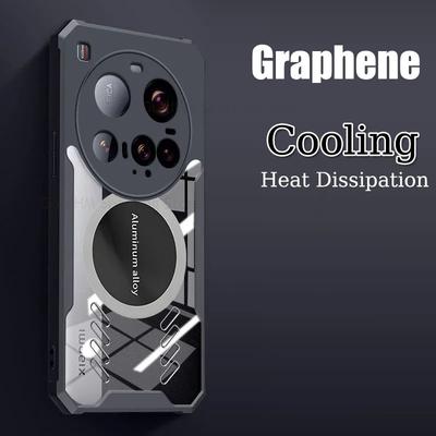 Funda Para Xiaomi 15 Ultra Armor A Prueba de Golpes Transparente Acrílico A Prueba de Golpes Para Mi 13 Pro 12S 11 14 15 Ultra Refrigeración Disipación de Calor Para Funda Magsafe